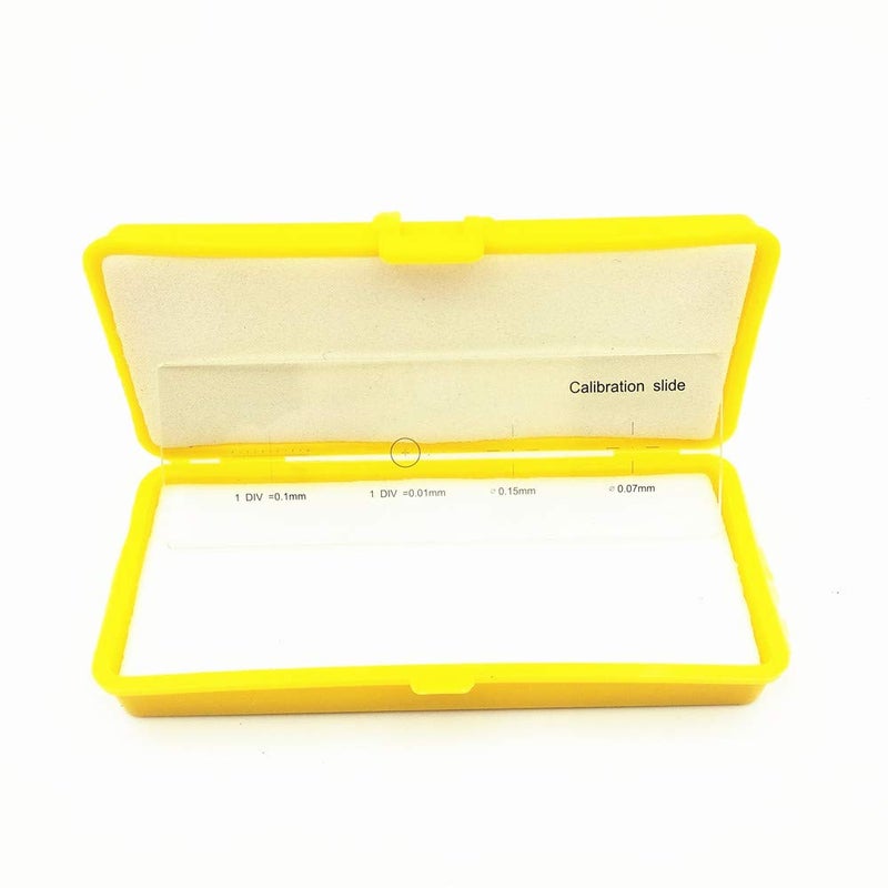 WintopScope Microscope Stage Micrometer Calibration Slide with 4-Scales and 0.01mm Multifunctional Reticle Calibrating Ruler - Image 2